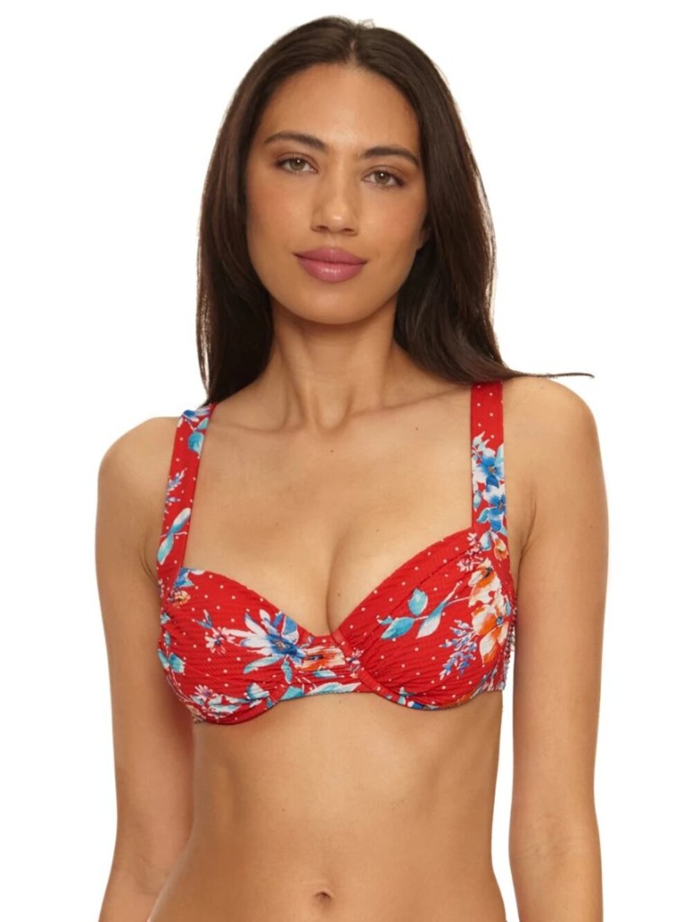 Becca Swim Countryside Print Under-Wire Top in size Small